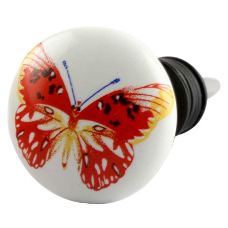 Multicolor Butterfly Ceramic Wine Stopper Online